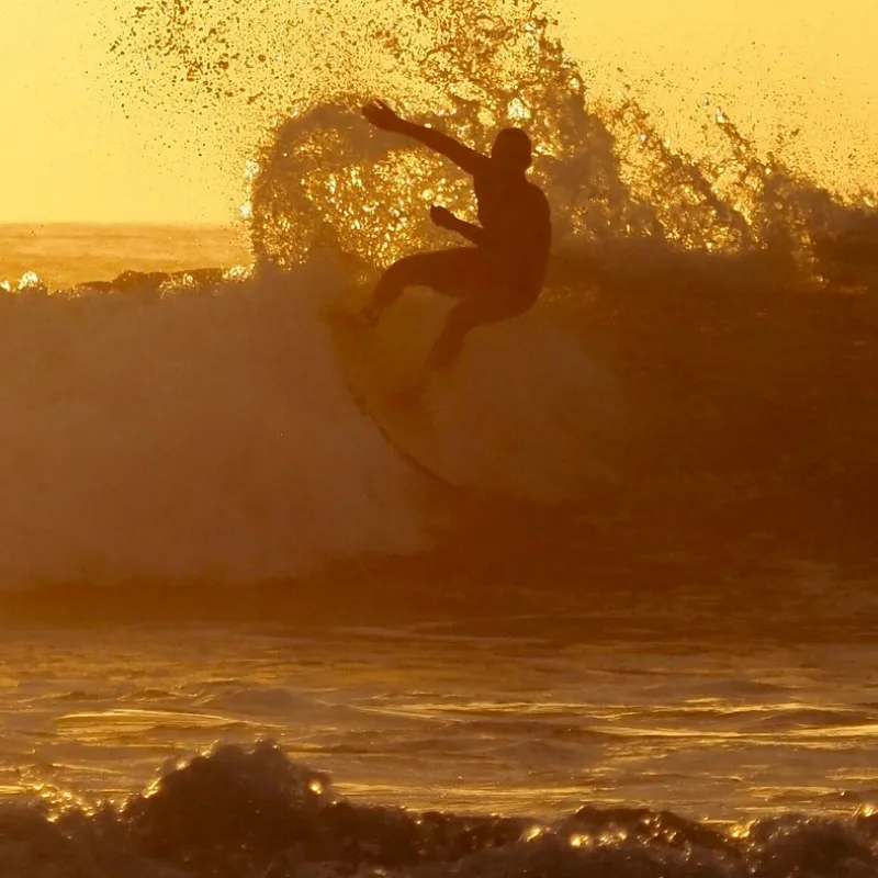 Surfing At Playa Guiones